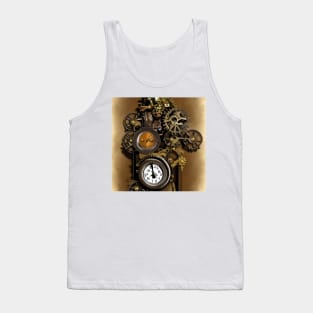 Steampunk clockwork Tank Top